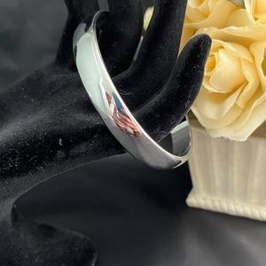 Monet Silver Bangle Bracelet